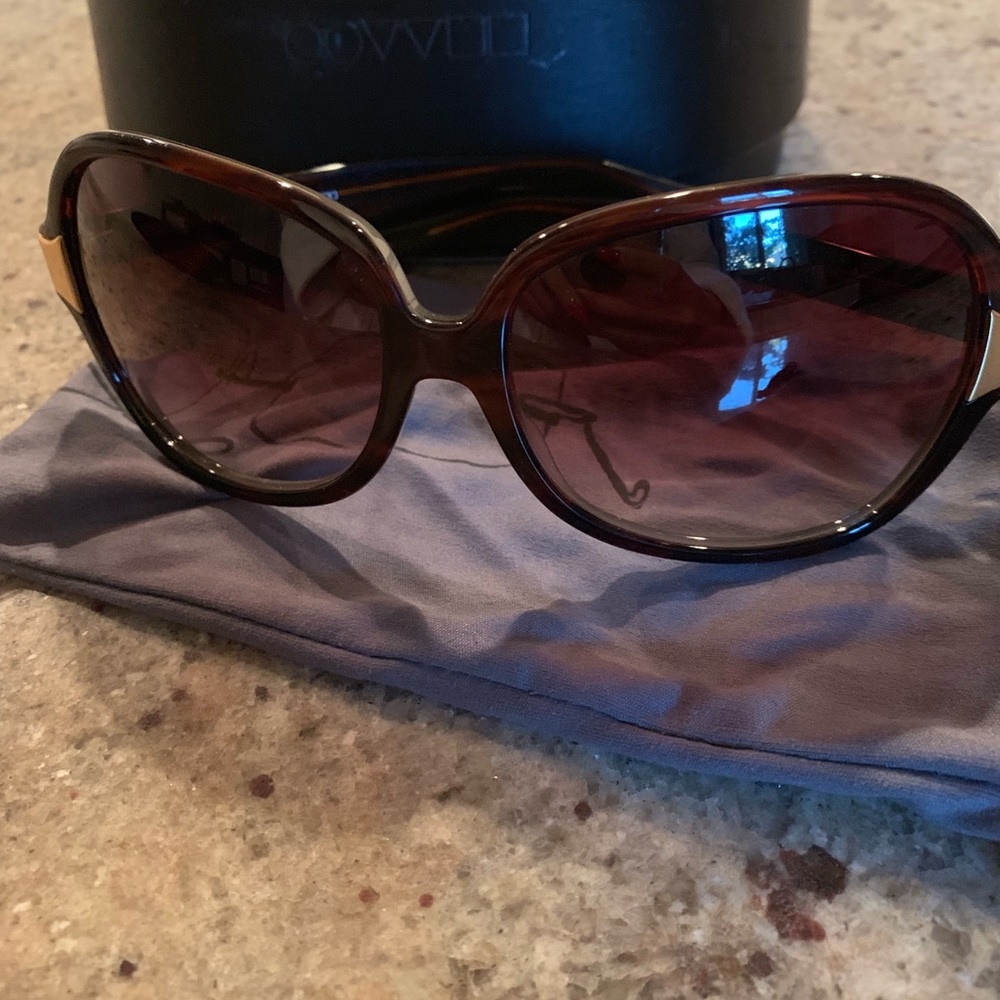 Oliver Peoples Round Oversized Sunglasses